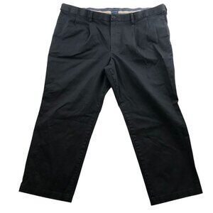 Dockers Men's Chinos 44x26 Measured Black Relaxed Fit Cotton Blend Smart
